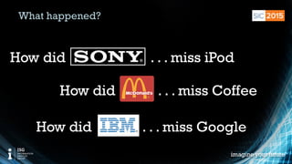 © 2015 Information Services Group, Inc. All Rights Reserved 7
What happened?
How did . . . miss iPod
. . . miss CoffeeHow did
. . . miss GoogleHow did
 