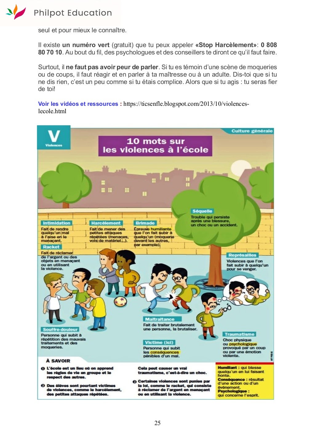 La vie scolaire booklet