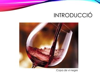 INTRODUCCIÓ
Copa de vi negre
 