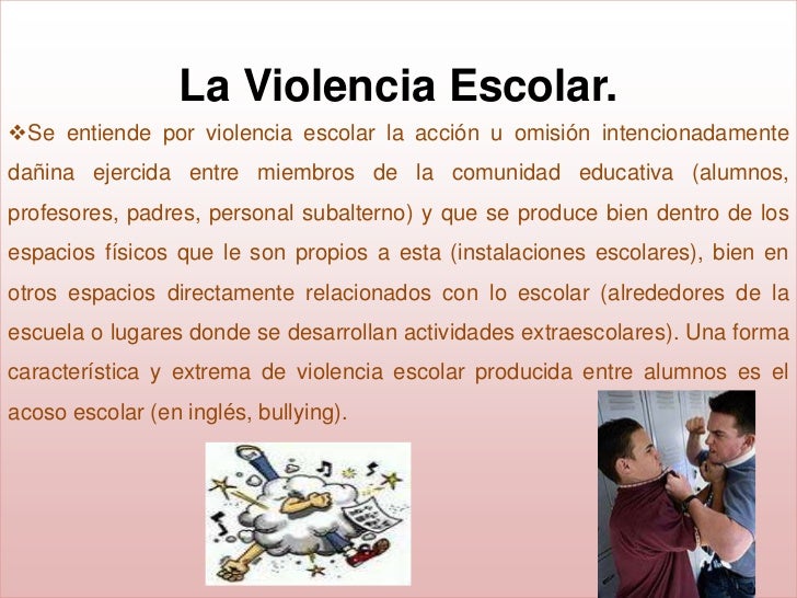 La violencia escolar