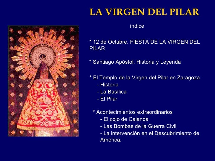 La Historia De La Virgen Del Pilar