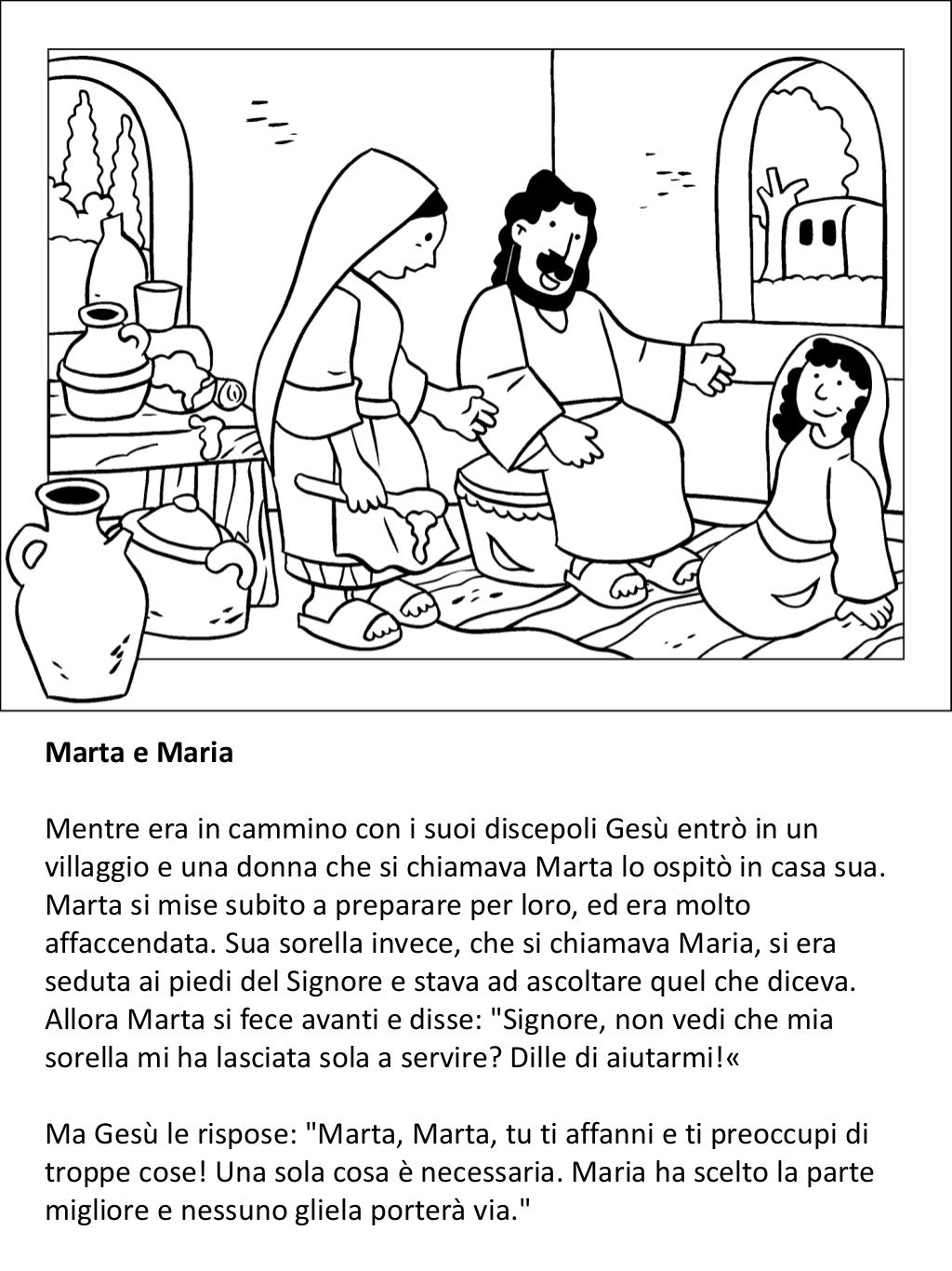 Storia Di Gesù Per Bambini In Breve La vita di Gesù per i bambini - Libro da colorare