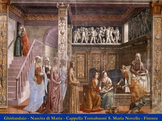 Ghirlandaio - Nascita di Maria - Cappella Tornabuoni S. Maria Novella - Firenze

 