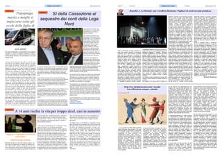 Pagine 11 Comunicati PalmeriniPaginea 6 Britalyca News LondraBritalyca News Londra
"Hanno ammazzato compare Turiddu" è il
grido che sempre conclude la "Cavalleria
rusticana"; ma è come arrivare a questo
grido che fa la differenza. La messa in
scena che abbiamo visto a La Monnaie di
Bruxelles segna a nostro avviso una pietra
miliare su questo come. Mettere in scena
un'opera verista non è semplicissimo, e
Cavalleria rusticana, come l'ormai consoli-
dato pendant "I pagliacci" sono una sfida
non da poco. Nell'immaginario collettivo
degli appassionati d'opera Cavalleria e
Pagliacci sono una coppia di fatto, ma la
regia de la Monnaie ci fa capire quanto
siano legate facendo comparire nell'una
personaggi dell'altra opera, creando così
una idea di contemporaneità e di collega-
mento fra le due vicende: è una idea bella,
che ci aiuta nella comprensione: del resto
l'atmosfera, il paesino siciliano, il contesto
sociale, le forti passioni sono le stesse; non
a caso Pagliacci è nato come complemento
di Cavalleria Rusticana quando, passato
l'entusiasmo iniziale, si capì che un'ora e un
quarto d'opera non erano sufficienti perché lo
spettatore pagasse il biglietto. Semplice,
misurata, leggibilissima, ricca oltre ogni limite
questa messa in scena non fa perdere un
grammo della dirompente potenza sentimen-
tale ed emozionale delle due opere. Evelino
Pidò il direttore d'orchestra, e Damiano Mi-
chieletto, regista, coadiuvati da Paolo Fantini,
scenografo e da Carla Teti, costumista, hanno
messo in atto una macchina perfetta, senza
una sbavatura; un almalgama vellutato che
incanta e che sembra frutto di una sola mano
e in cui i cantanti e il coro si muovono come
attori consumati, con una voce che segue le
melodie della direzione musicale e che nello
stesso tempo è parte credibile di una recitazi-
one: magia del teatro, rendere credibile
un'azione dove i soggetti invece di parlare
cantano!
Un risultato corale straordinario: anche nella
messa in scena odierna la coralità verista va
a segno.
Altri meglio di me hanno lodato il talento del
direttore musicale, che ha lavorato sull'edizi-
one più vicina a quella voluta dallo stesso
Mascagni, e ha saputo rendere al massimo
quell'arco drammatico che senza interruzione
dall'ouverture ci porta al gesto finale del de-
clamato "hanno ammazzato compare
Turiddu". La regia ha saputo tradurre in
movimenti l'arco drammatico musicale, e ci
ha fatto vedere attraverso la recitazione e il
movimento quello che ci raccontava la mu-
sica, come i segni lasciati dal sismografo che
traducono in rapporto grafico le oscillazioni
della terra. La Monnaie a mio parere ha
disegnato un modello di come si mette in
scena il quasi-dittico Cavalleria rusticana /
Pagliacci, sgomberando il campo da modern-
ismi/sperimentalismi egoici o da, mi si per-
doni l'orrendo termine, 'crudismi', ossia rap-
presentazioni di un reale disseccato e arido,
privato della sua componente spirituale.
La Monnaie ci ha regalato una Sicilia molto
vicina a noi e molto lontana, un po' oggi e un
po' medioevo, come nella realtà è, con una
attualizzazione che rende il tutto molto più
vicino a noi ma lo lascia avvolto in una patina
di passato che non lo allontana troppo dal
tempo di Mascagni e di Leoncavallo; e qui ha
lavorato la bravura della costumista, con
abiti/ miracolo moderni ma senza tempo;
vedere arrivare Alfio /Dimitri Platanias in una
Giulietta rossastra per me siciliano è stato un
colpo al cuore: io quel tipo Alfio lo ricordo
nella mia adolescenza e realmente aveva la
Giulietta e realmente indossava quel vestito,
metallizzato come la sua Giuletta! me lo ri-
cordo con la sua arroganza, la sua igno-
ranza, la sua supponenza del soldo, la sua
volgare esibizione dei doni portati ai parenti
poveri e la sua morale immorale di tracotante
carrettiere che gli fa ergere a Destino la sua
misera personale giustizia.
Perfetto il Turiddu creato dalla regia (Teodor
Ilincai/Leonardo Caimi), che fa percepire allo
spettatore i danni creati dall'eccesso di tes-
tosterone prodotto per causa e colpa del fas-
cino irresistibile di Lola/Josè Maria Lo
Monaco: gli spettatori hanno percepito per-
ché gli ormoni di Turiddu si sono smossi
facendogli perdere la bussola: sensuale,
calda, sinuosa, quel "fior di giaggiolo" ci
ha sedotti e catturati, tutti avremmo voluto
essere Turiddu. Abbiamo apprezzato la
Santuzza/Alex Penda ma adorato la San-
tuzza/Eva Maria Westbroek: potenza di
voce e timidezza di corpo, ha saputo ren-
dere magnificamente il disagio della in-
adeguatezza nel confronto con la prorom-
penza di Lola; ci ha commosso Lucia, vera
madre siciliana (Elena Zilio, che è di Bol-
zano!) che ci ha saputo far vedere, teatro
nel teatro, l'attesa del dramma visto dagli
occhi della madre, con le sue domande
che scrutano le mezze risposte, con l'an-
goscia di chi pre-sente ma nulla può fare
per modificare il corso di un destino che
spazza le vite con la forza di un fiume in
piena.
Anche in Pagliacci canto e recitazione
sono un tutt'uno; Leoncavallo è un grande,
ma non all'altezza di Mascagni: c'è una
'nervosità in Pagliacci, una sorta di 'non
finito' musicale che crea nello spettatore/
ascoltatore una sensazione di sofferenza
che forse però aiuta la percezione del
dramma passionale in atto. In Pagliacci
troviamo un formidabile episodio di teatro
nel teatro che il regista ha messo in scena
dandogli una potenza indimenticabile; e
qui risaltano il perfido zoppo Tonio / Scott
Hendricks e lo stravolto dalla passione
Canio/Carlo Ventre ma incanta Nedda/
Aihoa Arteta, eroica nel suo tacere fino
all'ultimo il nome dell'amato per proteg-
gerlo dalla furia omicida di Canio; ma oltre
ogni cosa ci ha incantato il coro, vero
protagonista dell'opera: è il coro che ha
sostenuto e appoggiato, passo dopo
passo, l'arco drammatico dell'opera e che
ha reso concreta e tangibile la coralità
verghiana; prosit al nostro grande Martino
Faggiani, che tiene alta la bandiera del
talento musicale italiano.
Giovanni Chiaramonte
Bruxelles, a La Monnaie una Cavalleria Rusticana / Pagliacci di corale toccante grandezzaTRAGEDIA NEL MANTOVANO
Pegognaga,
marito e moglie si
impiccano sotto gli
occhi della figlia di
sei anni
Per gli investigatori si tratterebbe di un doppio
suicidio. A fare la tragica scoperta è stato il
nonno della piccola, che presentava sul collo
alcuni lividi
Li hanno trovati impiccati sulle scale di casa. Si sareb-
bero tolti la vita assieme, almeno questa è la prima
ipotesi degli investigatori. Davanti alla loro figlioletta,
una bambina di sei anni ora ricoverata all’ospedale di
Mantova. L’uomo aveva 35 anni, la moglie 27, entrambi
originari del Punjab, in India. Sono morti giovedì nella
loro casa nelle campagne di Pegognaga, nel Basso Man-
tovano. Li ha trovati il padre della donna, arrivato da
Parma, forse allarmato perché, dal pomeriggio, la figlia
non rispondeva al telefono. La bimba, che nelle prossime
ore sarà sentita dai carabinieri e da una psicologa, è sotto
choc e ha segni sul collo, come se i genitori, avessero
cercato di uccidere anche lei. Da otto anni, l’uomo la-
vorava con il fratello maggiore di tre anni in un alle-
vamento di vacche per la produzione di Parmigiano Reg-
giano. Un lavoro pesante, che richiede sacrifici, ma che
consente di vivere in modo dignitoso. Anche perché abi-
tava con moglie e figlia in una casa di proprietà
dell’azienda per cui lavorava, ora sotto sequestro. Chi
conosceva la coppia esclude che all’origine del gesto
possano esserci motivi economici. Anche per il titolare
dell’allevamento la tragedia è inspiegabile: «Sono scon-
volto». L’immigrato indiano aveva telefonato nel primo
pomeriggio di giovedì per avvisare che non sarebbe an-
dato al lavoro perché doveva portare la moglie dal med-
ico. Poi più nulla. «Era una brava persona — racconta
l’imprenditore — mai una disattenzione, uno sgarro, non
faceva mai la voce alta». Esclude anche problemi di sa-
lute: «Ce ne saremmo accorti». Ora la preoccupazione è
Marzo/Aprile 2018 Marzo/Aprile 2018
- In uno scritto del 1986 l'allora cardinale
Joseph Ratzinger, alla domanda “Che cosa
minaccia oggi la democrazia?” rispondeva,
con profetica lucidità: “C'è innanzitutto la
incapacità di fare amicizia con
l'imperfezione delle cose umane: il
desiderio di assoluto nella storia è il nemico
del bene che è nella storia”. Il professor
Ratzinger intendeva mettere in guardia
rispetto alla tendenza a quell'utopia
secondo la quale il passato sarebbe da
considerare “una storia di non libertà […] e
che finalmente ora, o tra poco, si potrà o si
dovrà costituire la società giusta”. Voleva
altresì ricordare che “né la fede né la
ragione sono in grado di prometterci un
mondo perfetto”.
Da queste premesse consegue che il futuro
della democrazia pluralistica che abbiamo
conosciuto nel mondo che chiamiamo
“occidentale” e l'esito dell'impegno
finalizzato alla promozione umana e
sociale, molto dipenderanno da una
coraggiosa riappropriazione dell'idea di
imperfezione delle cose umane, e dal non
considerare acquisiti una volta per tutte i
valori di libertà e giustizia che sono alla
base della democrazia liberale. Per il futuro
occorrerà giudicare la moralità dei
programmi politici alla luce di queste verità,
che una visione disincantata della storia ci
mostra.
Ad uno sguardo non superficiale non può
sfuggire che i pericoli testè denunciati non
si scongiurano semplicemente agendo sul
terreno della politica in senso stretto. Molto
dipenderà da qualcosa che viene prima
della politica, la quale recepisce ciò che
“sguazza” nella società. E' illusorio e
fondamentalmente irrazionale pensare che
le patologie sociali che si manifestano nella
politica si curino con la sola politica. E' sul
terreno culturale, cioè dei valori morali, che
bisogna lavorare a fabbricare la medicina.
C'è bisogno che la politica recuperi una
piena coscienza di valori e di limiti,
altrimenti, in questo nostro villaggio globale,
la democrazia pluralistica, che non è da
considerare un traguardo acquisito una
volta per tutte, rischierà di apparire una
scatola vuota, pronta ad essere sacrificata
sull'altare della competitività economica.
La democrazia liberale è il miglior sistema
di rappresentanza politica, ma necessita
perennemente di un supplemento d'anima,
che non sempre c'è. Siamo tutti ogni giorno
sballottati tra un sentimento e l'altro, tra una
mezza informazione e una disinformazione,
a tutti i livelli. Ci appare estremamente
arduo distinguere il grano dal loglio: la
cattiva informazione si diffonde a macchia
l'olio, e la buona politica, anche quando c'è,
pare non godere di buona stampa. Le
cronache recenti della politica, italiana e
non solo, ci disegnano un quadro in cui le
esigenze della propaganda sembrano
prevalere sul bisogno di un sano realismo,
e quelle della demagogia su quelle di una
educazione civica e di una pedagogia di
fondo che sempre dovrebbero presiedere al
gioco democratico.
La prima cosa da fare, da parte di ogni
persona di buona volontà, è quella di
adottare un atteggiamento che equivale
anche ad una misura di igiene mentale:
attuare una continua opera di
discernimento, giudicare i protagonisti della
scena pubblica e i fatti di rilevanza politica e
sociale per come sono realmente e per gli
effetti ragionevolmente prevedibili sulla
base di una coscienza formata ed
informata, combattendo la tendenza a
giudicare “per partito preso”. La seconda
cosa consiste nell'impegno a porre in
essere delle buone regole d'ingaggio e di
condotta, dei meccanismi interni ai partiti e
alle istituzioni pubbliche e private - non
esclusi i mezzi di comunicazione di massa -
che possano fungere da camera di
decompressione delle passioni, e che
facilitino il riconoscimento di meriti,
competenze e credibilità degli attori politici.
Bisognerà poi pensare ad integrare la
rappresentanza politica con istanze sociali
immediatamente riconoscibili, secondo
metodi e forme tutte da studiare.
Alla luce della lezione del presente, c'è poi
da avere coscienza del fatto che, quale che
sarà la direzione che i governanti
sceglieranno volta per volta nel “guidare la
macchina”, sia cioè che si sceglierà la via
neo-liberista, sia che ci si orienterà verso la
neo-socialdemocrazia, sempre si dovranno
adottare adeguate misure di protezione
sociale per tutti quei cittadini che la vita o la
contingenza economica avrà svantaggiato.
Compiti, questi indicati, di non facile
realizzazione. Bisogna tuttavia provarci.
Non è sufficiente invocare organismi
sovranazionali, che rischiano di apparire più
un ostacolo che una risorsa. L'esito delle
recenti elezioni, a mio modesto parere,
denuncia, tra l'altro, la mancanza di queste
garanzie preventive. E' attorno a queste
esigenze pre-politiche che si dovrebbe
provare a costruire una nuova élite culturale
che si impegnasse a creare le premesse
per una riformulazione delle regole della
convivenza sociale prima ancora di quelle
delle istituzioni politiche. Sono infatti in
gioco l'avvenire della società e della stessa
democrazia liberale.
PER UNA DEMOCRAZIA DEI VALORI
Una riflessione sempre...attuale
di Giuseppe Lalli
Ragazzo in ospedale al limite del
coma etilico.
Allarme binge-drinking
Rischiare la vita a 14 anni per l'abuso di alcol. L'ul-
timo caso ha riguardato un ragazzino della provin-
cia di Alessandria, portato in ospedale al limite del
coma etilico dopo avere bevuto abbondanti quantità
di rum durante una serata con gli amici. Prima di lui,
lo scorso gennaio, un'altra quindicenne, a Roma, è
stata ricoverata in gravi condizioni sempre dopo
una 'abbuffata' di alcolici. E non si tratta di casi iso-
lati: il fenomeno, avvertono gli esperti, è infatti in
preoccupante aumento.
Nel caso del quattordicenne, a chiamare il 118 è
stata la mamma. Le condizioni del ragazzo,
riferiscono alla centrale operativa, "erano quasi al
limite del coma etilico con un principio di ipotermia.
Non sembra comunque in pericolo di vita". Ma
l'abuso di alcol, nel caso di ragazzi giovani e ado-
lescenti, può avere effetti devastanti portando a
complicanze gravi e danni irreversibili fino, in alcuni
casi, anche alla morte. L'alcol, spiega il gastroen-
terologo e direttore del Centro per i disturbi da uso
di alcol del Policlinico Agostino Gemelli di Roma,
Giovanni Addolorato, "ha infatti un effetto tossico
sugli organi, in particolare negli adolescenti: l'organ-
ismo dei giovani adolescenti, infatti, non ha ancora
prodotto gli enzimi che permettono di metabolizzare
e 'digerire' l'alcol e che si producono intorno ai 18
anni. Ecco perchè gli under-18 non potrebbero as-
solutamente consumare alcol, dal momento che
vanno incontro ad effetti tossici maggiori rispetto
agli adulti".
Gli effetti tossici si manifestano innanzitutto sull'or-
gano bersaglio che è il fegato ma il danno è per tutti
gli organi, per l'apparato neurologico ed anche, per
le donne, per l'apparato riproduttivo. Il rischio, dun-
que, è quello di complicanze molto gravi: un'intossi-
cazione acuta, infatti, può determinare anche
un'epatite acuta alcolica, che ha un tasso di mor-
talità fino al 70%, oppure può portare al coma al-
colico che può anche essere mortale. Il problema,
chiarisce lo specialista, è che "la suscettibilità ai
danni da alcol è individuale e, soprattutto nel caso
dei giovani, non si può indicare una quantità di alcol
'limite' oltre la quale bere diventa pericoloso. Anche
una piccola quantità di alcol, su alcuni soggetti pot-
rebbe risultare pericolosa. Per questa ragione, il
divieto di alcol per gli adolescenti deve essere to-
tale".
Da ANSA
A 14 anni rischia la vita per troppo alcol, casi in aumento
Sì della Cassazione al
sequestro dei conti della Lega
Nord
La Corte di Cassazione ha accolto il ricorso della Procura
di Genova, che ha chiesto di poter sequestrare i soldi che
arriveranno in futuro sui conti della Lega Nord. Quei soldi
che il partito, secondo i magistrati genovesi, deve resti-
tuire dopo la condanna di Umberto Bossi e Francesco
Belsito per la maxi truffa sui rimborsi elettorali dal 2008 al
2010.
I giudici della seconda sezione penale della Suprema
Corte, hanno annullato con rinvio al tribunale del Riesame
di Genova l'ordinanza con la quale i giudici genovesi
avevano fermato il sequestro. Bisognerà però attendere le
motivazioni, di norma depositate entro un mese, per
capire come la Cassazione ha indicato al Riesame di ri-
valutare il caso.
La Cassazione ha rigettato anche il ricorso di Bossi contro
il sequestro disposto nei suoi confronti, così come ha
rigettato quelli sui sequestri presentati dai tre ex revisori
dei conti condannati con la sentenza dello scorso luglio.
Mentre ha accolto, disponendo pure in questo caso il rin-
vio al Riesame, quello depositato dalla Lega Nord To-
scana.
La questione su cui si è dovuta pronunciare la Suprema
Corte riguarda appunto la richiesta, da parte dei pm geno-
vesi, di continuare a sequestrare tutti i fondi che in futuro
dovessero arrivare nelle casse del Carroccio, fino al raggi-
ungimento di circa 49 milioni. Somma finita sui conti della
Lega senza che il partito, sec-
ondo i giudici, ne avesse diritto
perché frutto di una truffa a
Camera e Senato.
Una vicenda nata dopo la sen-
tenza dello scorso luglio che ha
portato alle condanne di Bossi a
2 anni e due mesi e dell’ex te-
soriere Belsito a 4 anni e dieci
mesi, oltre a quelle di altri cin-
que imputati: i tre ex revisori
contabili del partito Diego
Sanavio, Antonio Turci e Ste-
fano Aldovisi (rispettivamente
condannati a due anni e otto
mesi, due anni e otto mesi e un
anno e nove mesi) e i due im-
prenditori Paolo Scala e Stefano
Bonet (cinque anni ciascuno).
Il tribunale aveva stabilito la
confisca di quasi 49 milioni dai
conti della Lega, ma la Procura
aveva trovato quasi due milioni
sui conti del Carroccio e aveva
chiesto più volte di poter se-
questrare anche le somme che in futuro sarebbero entrate
nelle casse del partito. I giudici del Riesame avevano
negato tale possibilità spiegando che il denaro andava
cercato nei conti e tra gli immobili delle persone fisiche, in
primis il Senatur e poi tutti gli altri.
Ma i giudici avevano deciso che a Bossi può essere prele-
vato solo il quinto del vitalizio da parlamentare europeo.
Nel frattempo, uno degli ex revisori contabili, Stefano Al-
dovisi, ha presentato un esposto in Procura e il procura-
tore aggiunto Francesco Pinto e il sostituto Paola Calleri
ha aperto una inchiesta per riciclaggio.
Gli accertamenti, per questo filone di indagine, riguardano
il possibile reimpiego occulto dei “rimborsi truffa” ottenuti
da Bossi e Belsito, secondo l’ipotesi accusatoria travasati
attraverso conti e banche diverse, al fine di metterli al
riparo da possibili sequestri. In altre parole, nell’opinione
dei pm, quei fondi sono stati incamerati, riutilizzati e forse
messi al sicuro dai sequestri consapevolmente dalla Lega
durante le gestione di Umberto Maroni e quella, attuale, di
Matteo Salvini.
Un arco temporale in cui il partito, che all’inizio si era cos-
tituito parte civile contro il suo fondatore, aveva rinunciato
a ogni pretesa.
di MARCO LIGNANA
http://genova.repubblica.it
CRONACA
CRONACA
CRONACA
 