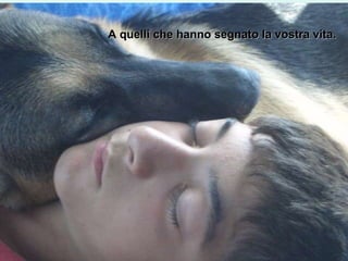 …   A quelli che hanno segnato la  vostra  vit a ... A quelli che hanno segnato la vostra vita.   