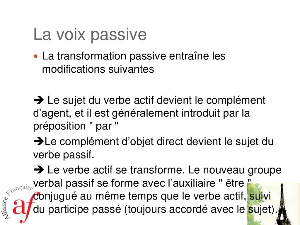 La voix passive