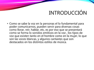 La voz humana | PPTX
