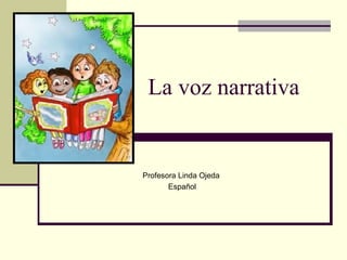 La voz narrativa


Profesora Linda Ojeda
       Español
 