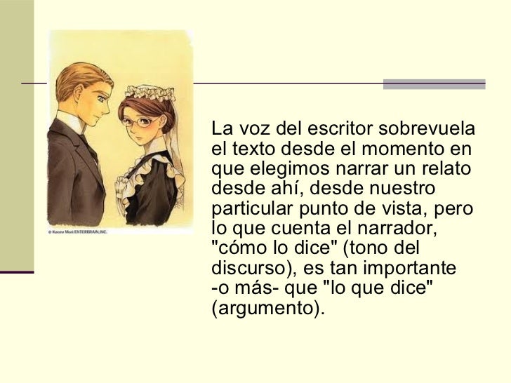 La voz narrativa