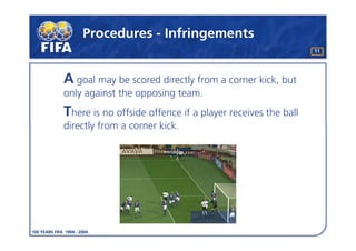 Law 17 The Corner Kick