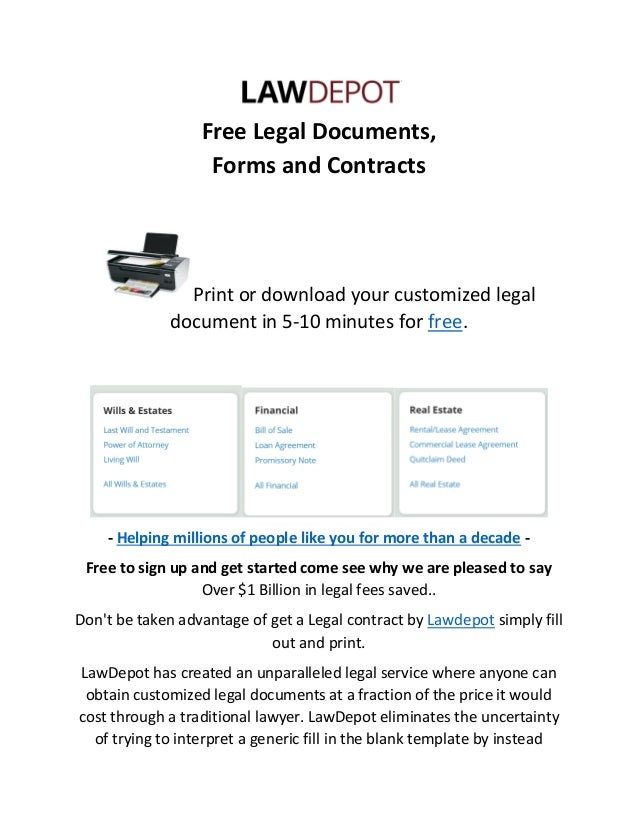 lawdepot assignment form