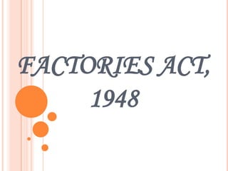 FACTORIES ACT,
     1948
 