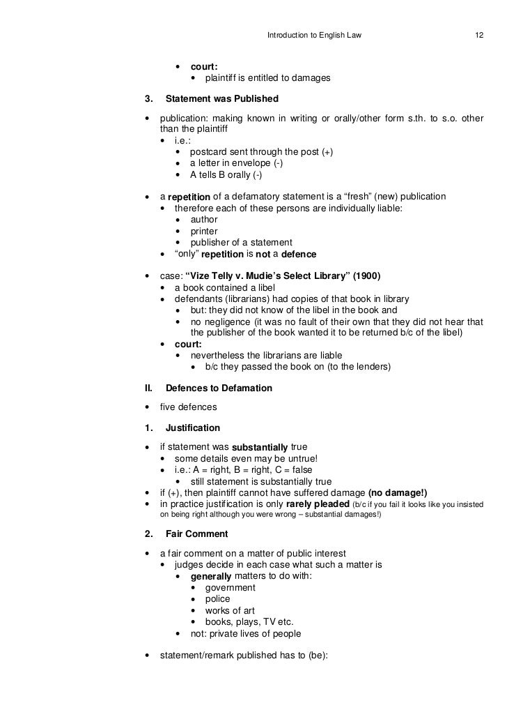 written statement sample