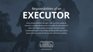 Responsibilities of an Executor 