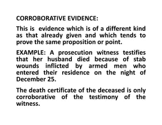 Corroborative Evidence Example safgasgfsagwgagagsagasgagdgdfsgsddddddddddddddddddd | PDF