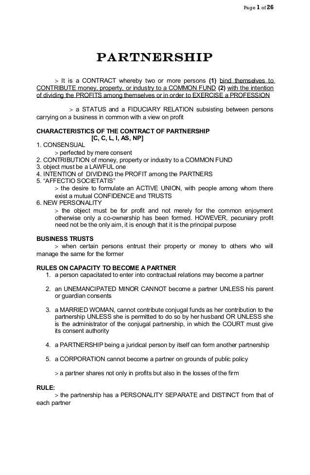 Partnership Law