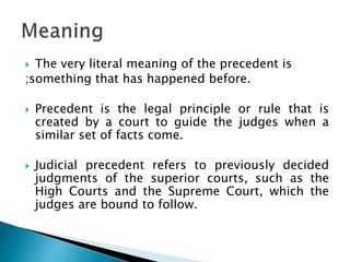 Precedent Example People Law of precedent | PPTX