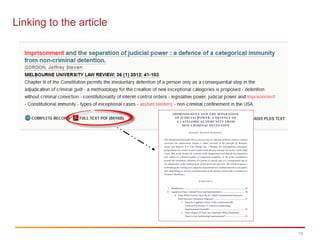 10
Linking to the article
 