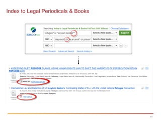 14
Index to Legal Periodicals & Books
 