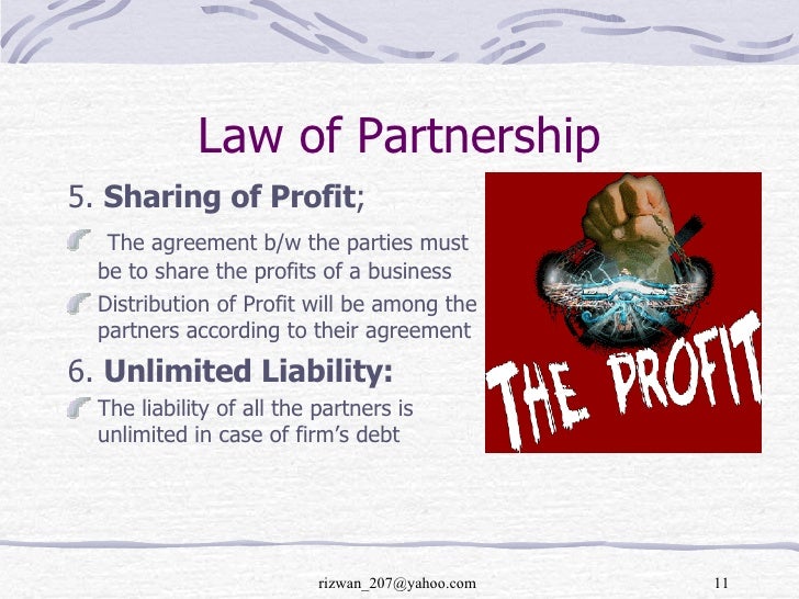 Business Law, Law of partnership
