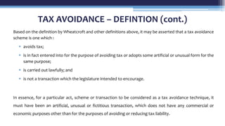 Law 477 - L2- Tax Avoidance and Tax Evasion.pdf