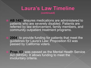 Laura's Law Slideshow | PPTX