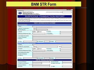 BNM STR Form
 