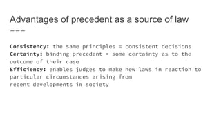 Law and ethics 2 b sources of law in ireland | PPTX