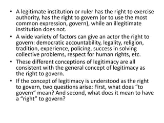 difference between authority and legitimacy