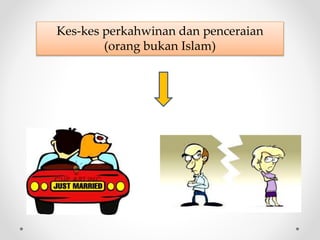 Kes-kes perkahwinan dan penceraian
(orang bukan Islam)
 