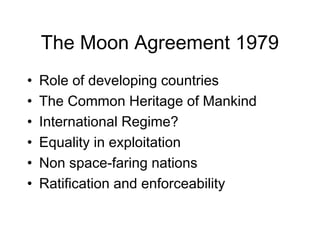 Law and Space Development | PPT