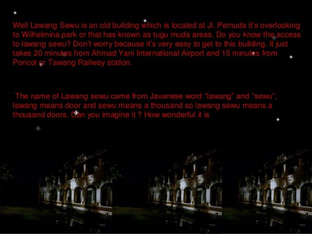 Descriptive Text Lawang Sewu