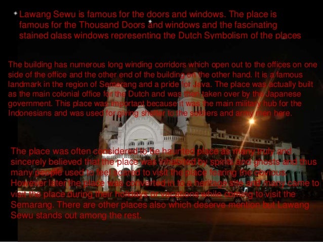 Descriptive Text About Lawang Sewu Belajar