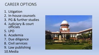 Law as a Career in India (Revised). | PPTX