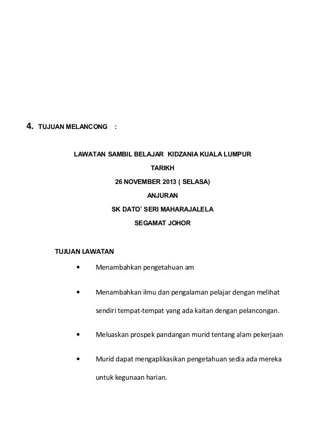 Lawatan sambil belajar ke kuala terengganu