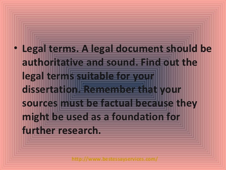 Law dissertation writing