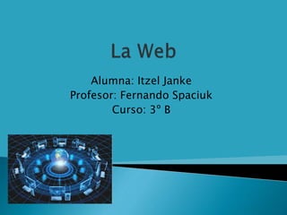 Alumna: Itzel Janke
Profesor: Fernando Spaciuk
Curso: 3º B
 