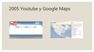 2005 Youtube y Google Maps
 