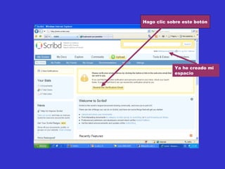 Hago clic sobre este botón Ya he creado mi espacio 