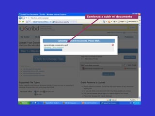 Comienza a subir mi documento 