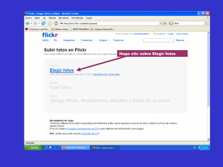 Hago clic sobre Elegir fotos 