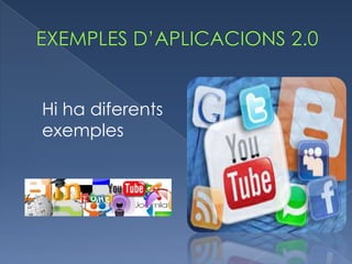 Hi ha diferents
exemples

 