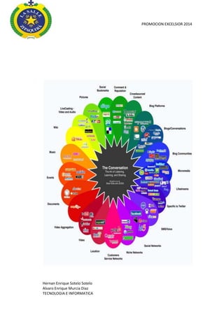 PROMOCION EXCELSIOR 2014

Hernan Enrique Sotelo Sotelo
Alvaro Enrique Murcia Diaz
TECNOLOGIA E INFORMATICA

 