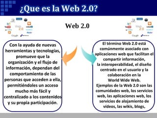 La web 2.0 y la educación
