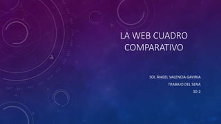 LA WEB CUADRO
COMPARATIVO
SOL ÁNGEL VALENCIA GAVIRIA
TRABAJO DEL SENA
10-2
 