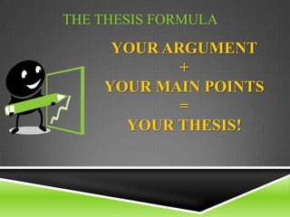 Generates an argument and alludes to the facts that will support the claim.