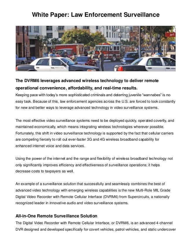 Law Enforcement Surveillance