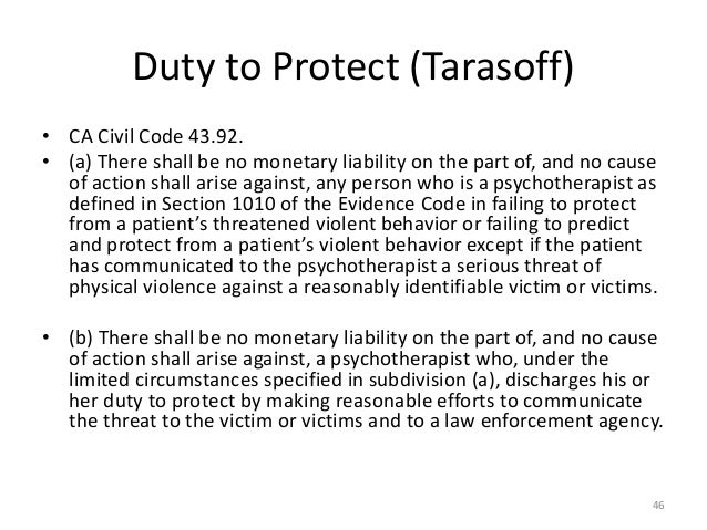 law ethics social justice tarasoff reporting form