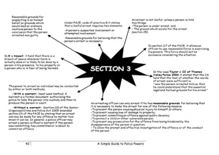 42   A Simple Guide to Police Powers
 