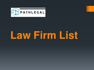 Law Firm List
 